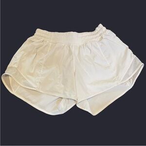 White Lululemon Speed Up shorts size 6